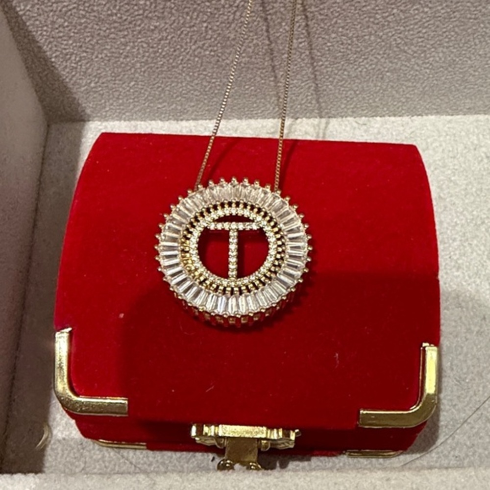 Monogram T Necklace